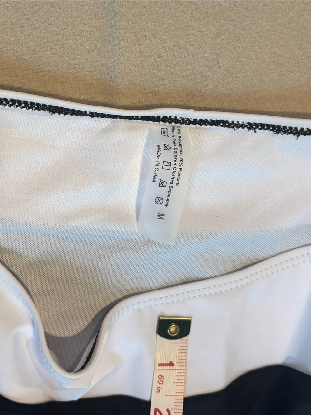 SHEIN Swim Black and White Two-Piece Bikini Set Size M